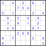 Судоку 9х9 #3204 легкий