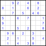 Судоку 9х9 #3205 легкий