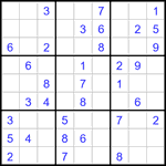 Судоку 9х9 #3210 легкий