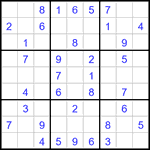 Судоку 9х9 #3212 легкий