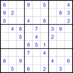 Судоку 9х9 #3214 легкий