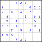 Судоку 9х9 #3215 легкий