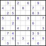 Судоку 9х9 #3220 легкий