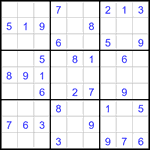 Судоку 9х9 #3222 легкий