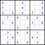 Судоку 9х9 #3223 легкий