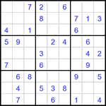 Судоку 9х9 #3224 легкий