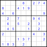 Судоку 9х9 #3226 легкий