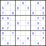 Судоку 9х9 #3229 легкий