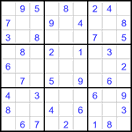 Судоку 9х9 #3230 легкий