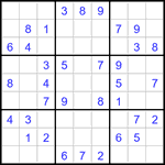 Судоку 9х9 #3233 легкий