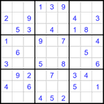 Судоку 9х9 #3234 легкий