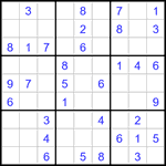 Судоку 9х9 #3240 легкий