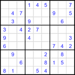 Судоку 9х9 #3241 легкий