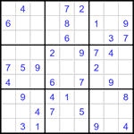 Судоку 9х9 #3242 легкий