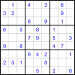 Судоку 9х9 #3245 легкий