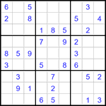 Судоку 9х9 #3246 легкий
