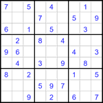 Судоку 9х9 #3249 легкий