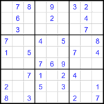 Судоку 9х9 #3250 легкий