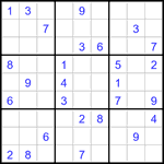 Судоку 9х9 #3172 средний