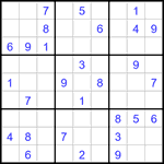 Судоку 9х9 #3173 средний