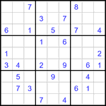 Судоку 9х9 #3177 средний