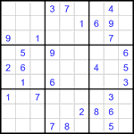 Судоку 9х9 #3178 средний