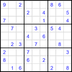 Судоку 9х9 #3179 средний