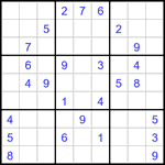 Судоку 9х9 #3180 средний