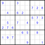 Судоку 9х9 #3183 средний