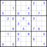 Судоку 9х9 #3184 средний