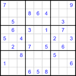 Судоку 9х9 #3185 средний
