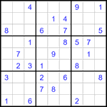 Судоку 9х9 #3187 средний