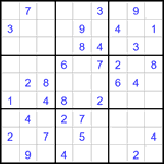 Судоку 9х9 #3189 средний