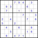 Судоку 9х9 #3192 средний