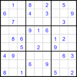Судоку 9х9 #3195 средний