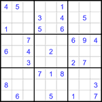 Судоку 9х9 #3199 средний