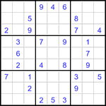Судоку 9х9 #3202 средний