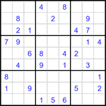 Судоку 9х9 #3203 средний