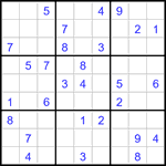 Судоку 9х9 #3204 средний