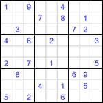 Судоку 9х9 #3206 средний