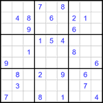 Судоку 9х9 #3211 средний