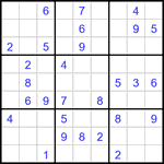 Судоку 9х9 #3215 средний