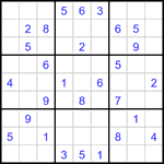 Судоку 9х9 #3219 средний