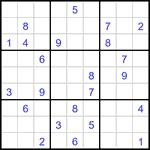 Судоку 9х9 #3175 трудный