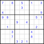 Судоку 9х9 #3176 трудный