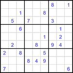 Судоку 9х9 #3177 трудный