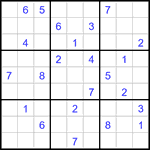 Судоку 9х9 #3181 трудный