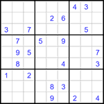 Судоку 9х9 #3184 трудный