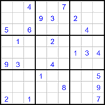 Судоку 9х9 #3192 трудный