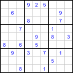 Судоку 9х9 #3202 трудный